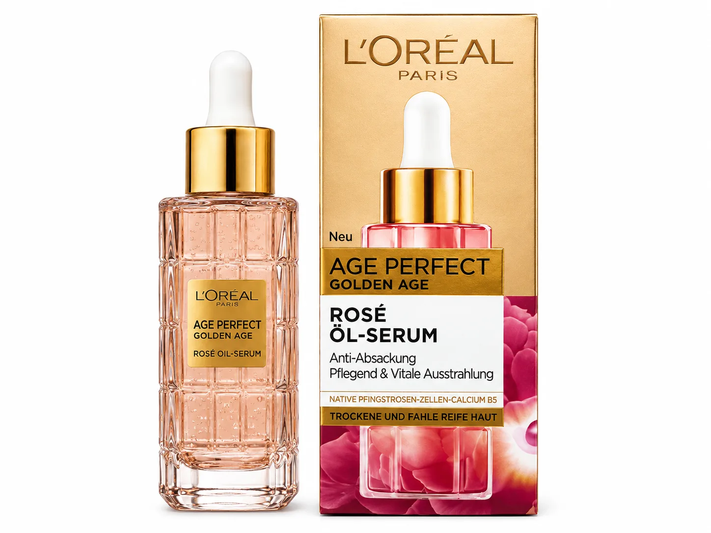 L'Oréal Paris Age Perfect Golden Age Rosé Oil-Serum | Anti-Sagging & Revitalizing Facial Care photo 2